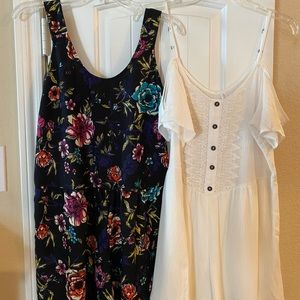 Set of Two Boho Rompers M
